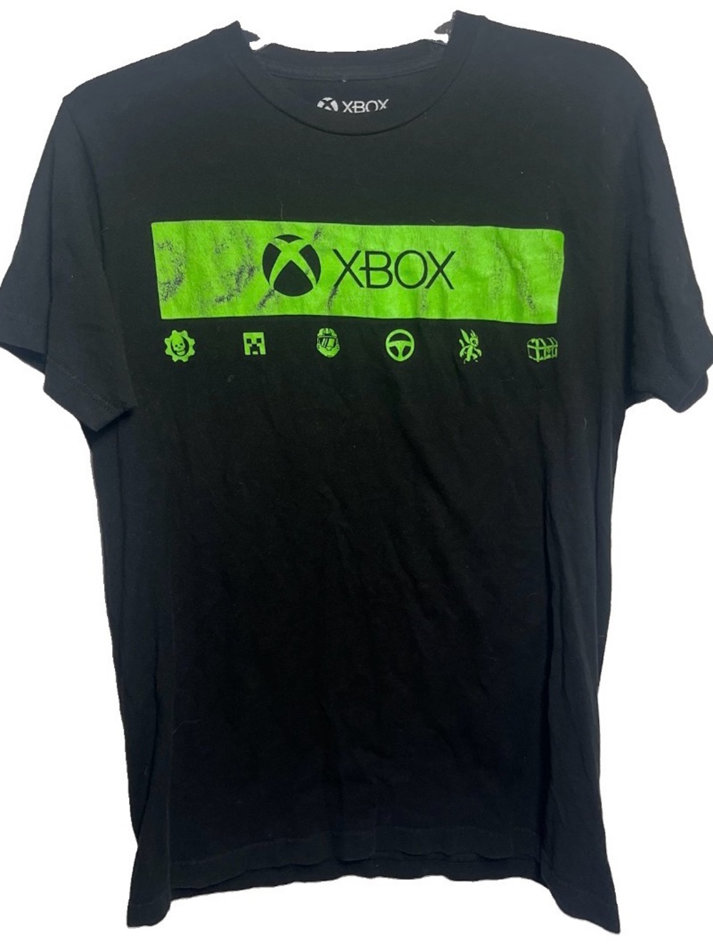 Xbox Video Game Logo Graphic T-Shirt Ripple Junction Black Mens Size Small M